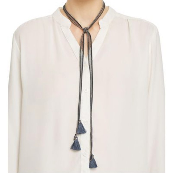 CHAN LUU Red Beaded Tassel Necklace - Picture 6 of 6